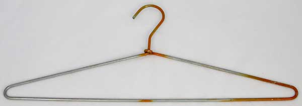 CFZC Metal Wire Hangers 20 Pack Strong Stainless Steel Hangers with Clothes Pins 4mm Diameter 17.7 Inch 