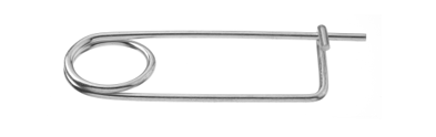 FABORY U39683.025.0250 Safety Pin,Double Wire Snap,1/4 In 